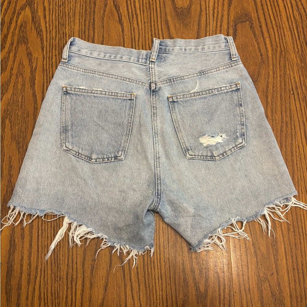 Agolde Criss Cross Jean Shorts - Picture 3 of 6